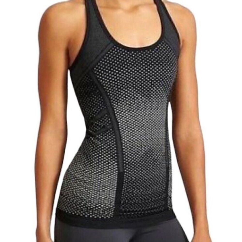 Athleta Fastest Track Tank Ruched Racerback Athletic Workout Top S